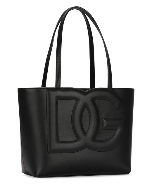 Dolce & Gabbana Black Small Dg Logo Shopper