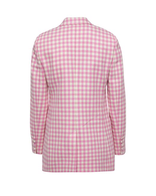 AMI Pink Classic Jacket Two Buttons
