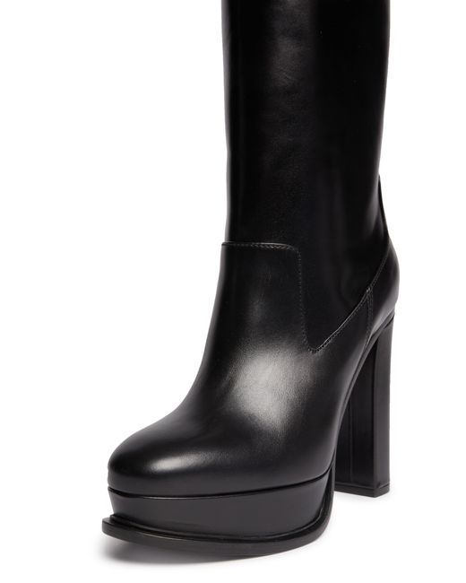 Alexander McQueen Black Leather Boots