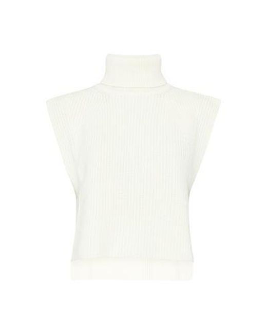 Isabel Marant White Megani Sleeveless Sweater