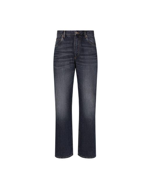 Dolce & Gabbana Blue Oversize Denim Jeans for men