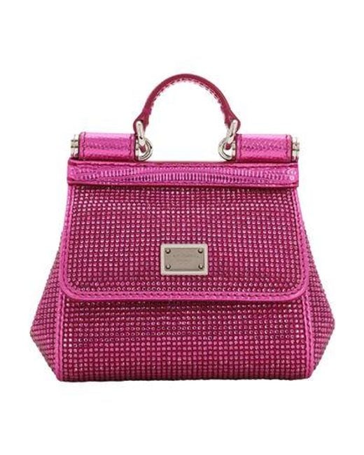 Dolce & Gabbana Purple Mini Sicily Handbag