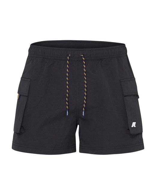 K-Way Blue Mellow Mini Ripstop Shorts for men