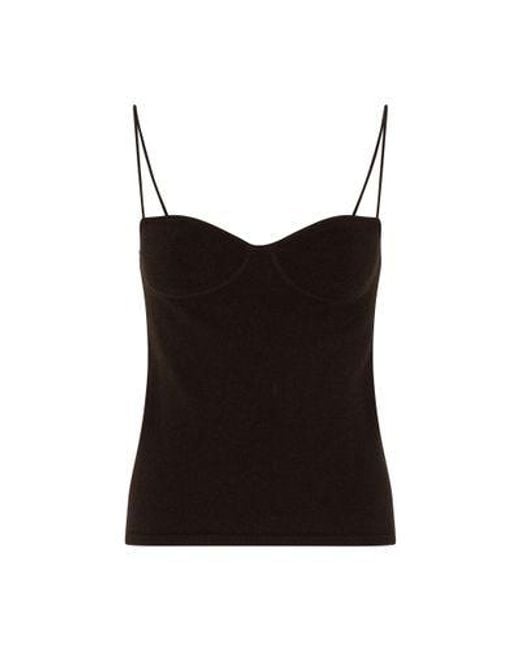 Lisa Yang Black Alicia Cashmere Top