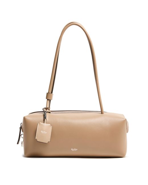 Max Mara Natural Schultertasche Holdall Mit Kordelzug