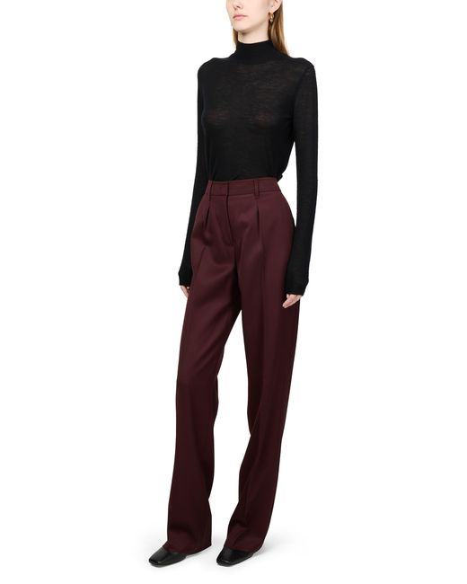 Max Mara Red Cannes Wide-Leg Pants