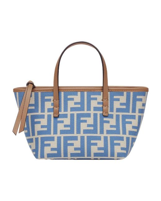 Fendi Blue Mini Shopping Bag