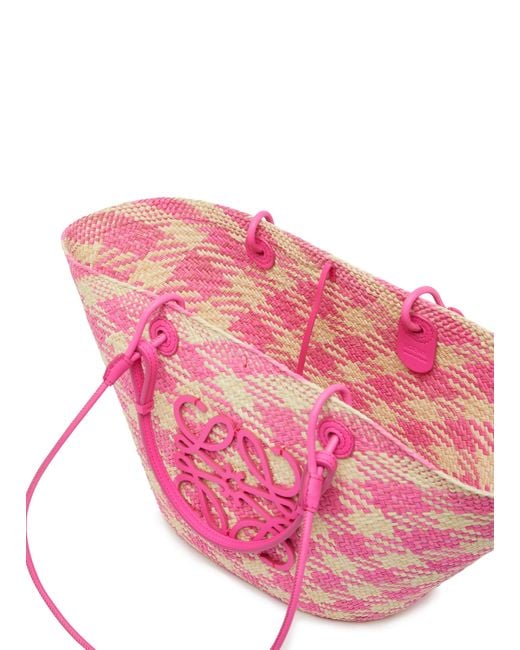 Loewe Pink Anagram Basket Bag