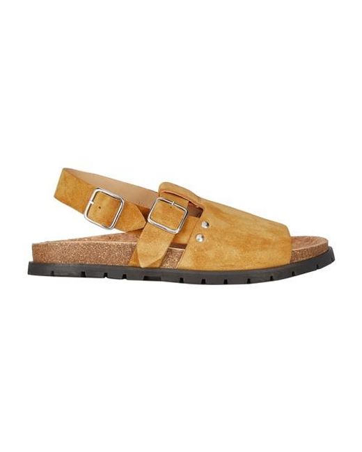 A.P.C. Suede Noe Sandals - Save 40% | Lyst