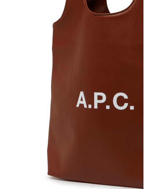 A.P.C. Brown Ninon Small Tote Bag