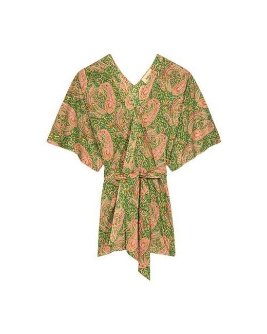 Ba&sh Green Kimono Olsen