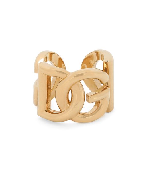 Dolce & Gabbana Metallic Dg Logo Ring