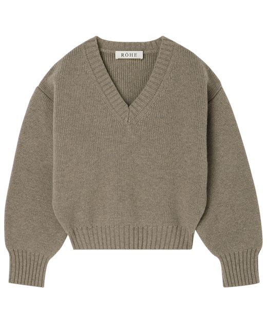 Pull À Col V Rohe en coloris Gray