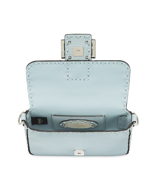 Fendi Blue Baguette Mini Tasche