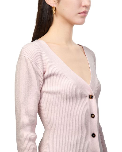 Max Mara Pink Buttoned Cardigan