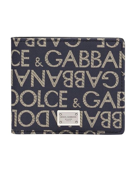 Dolce & Gabbana Metallic Jacquard Wallet for men