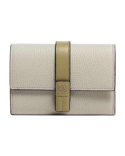Loewe Natural Small Soft Calf Leather Upright Wallet