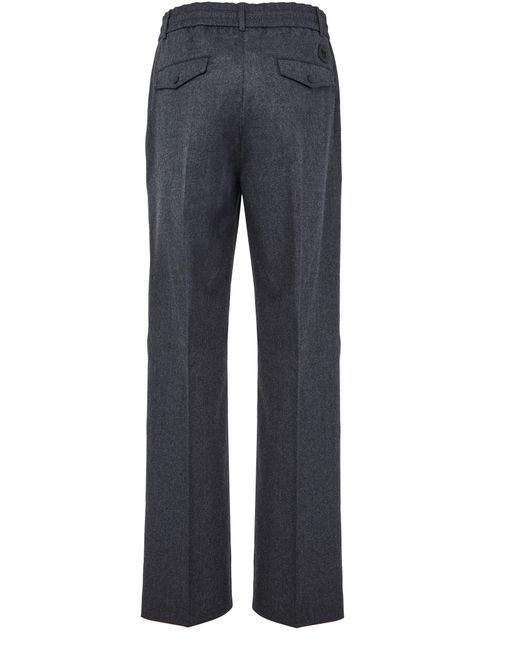 Moncler Blue Straight-Leg Pants for men