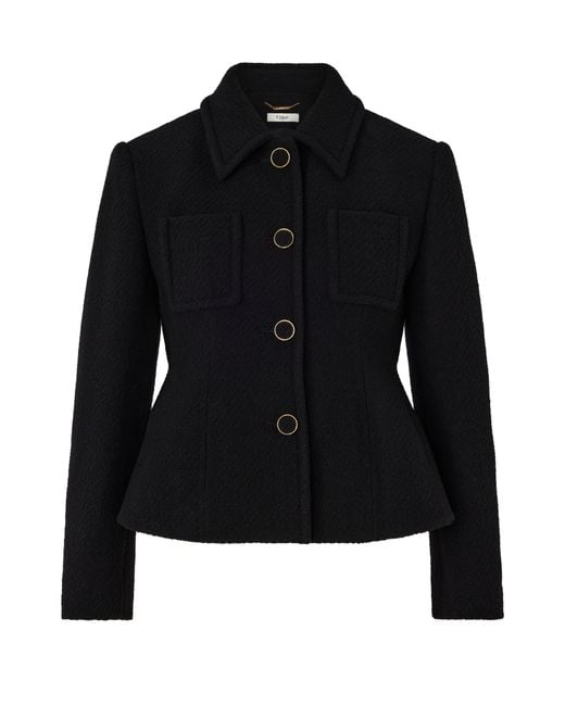 Chloé Black Woolen Jacket