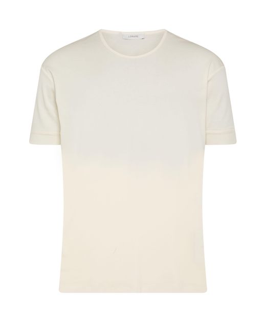 Lemaire White Short-Sleeved T-Shirt for men