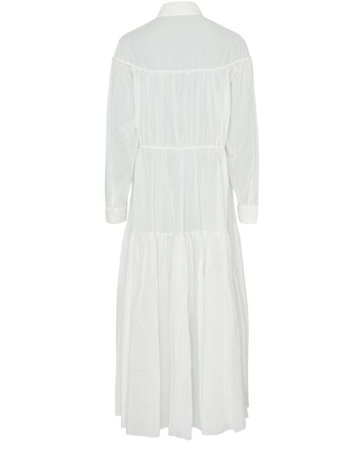 Matteau White Embroidered Dress Loose Fit