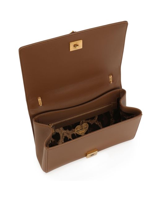 Dolce & Gabbana Brown Medium Devotion Shoulder Bag