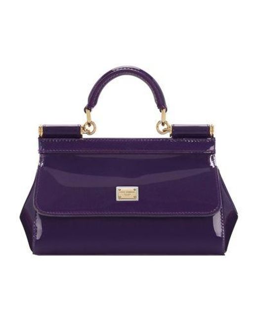 Dolce & Gabbana Purple Small Sicily Handbag