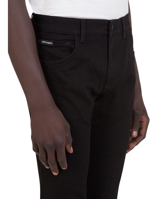 Jean skinny en tissu élastique noir Dolce & Gabbana pour homme en coloris Black