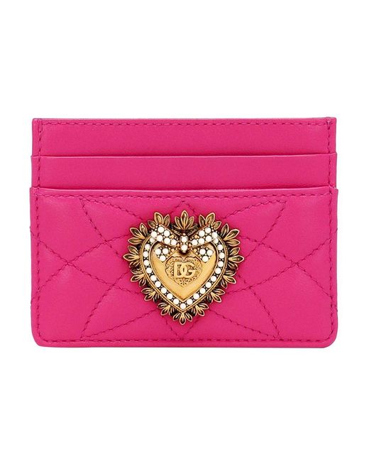 Dolce & Gabbana Pink Devotion Card Holder