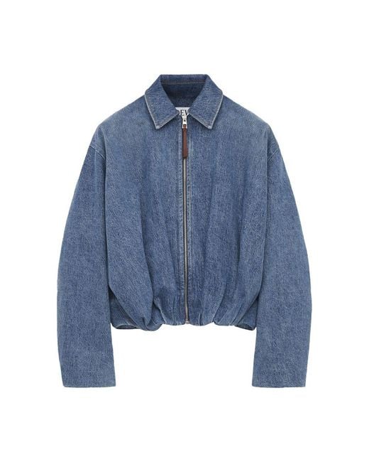 Loewe Blue Draped Jacket