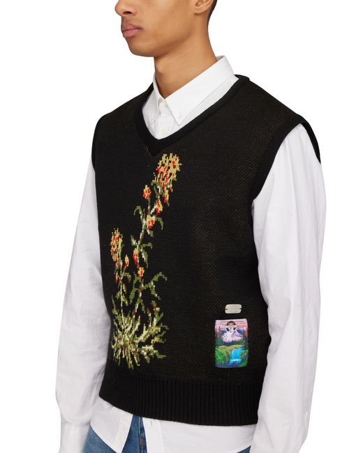 Vuarnet Black Sleevesless Sweater for men