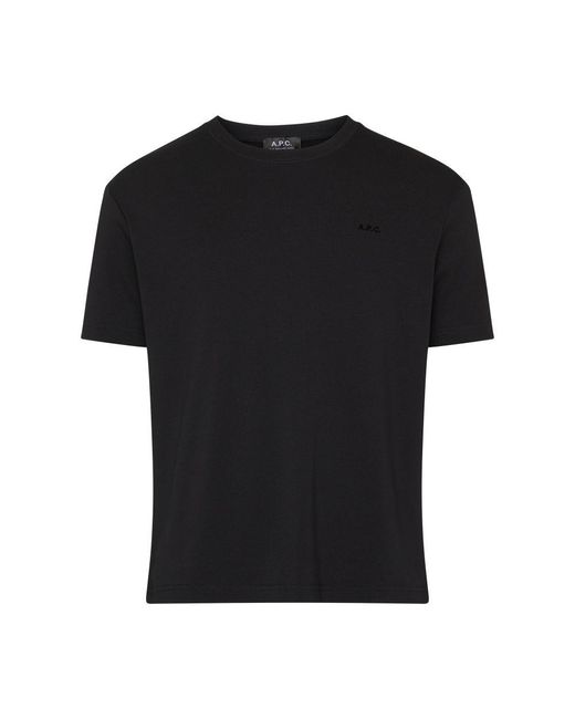 A.P.C. Black Lewis Short-sleeved T-shirt for men