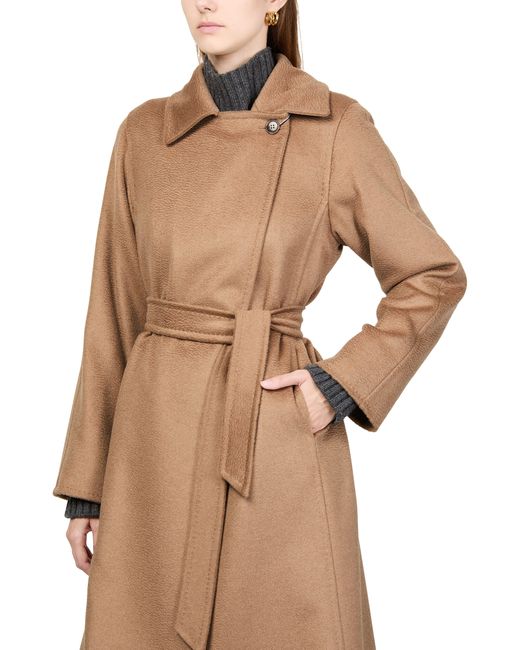 Max Mara Brown Manuela Maxi Belted Coat