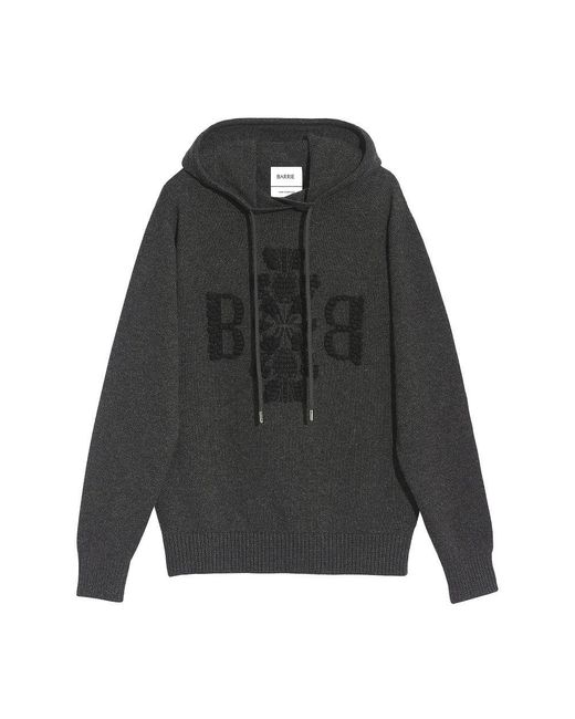 Barrie Gray 3D Logo Cashmere Hoodie for men