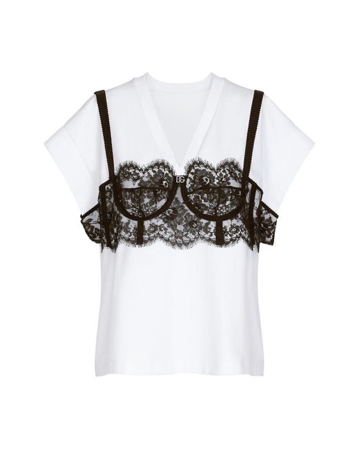 Dolce & Gabbana Black Jersey T-Shirt