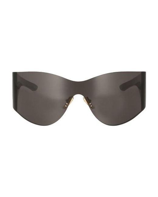 Balenciaga Black Runde Sonnenbrille Mask