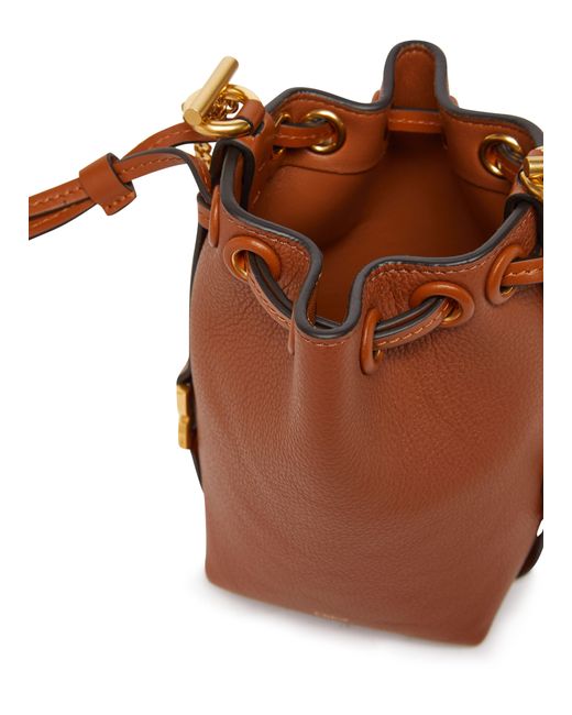 Chloé Brown Marcie Mikro Bucket Bag