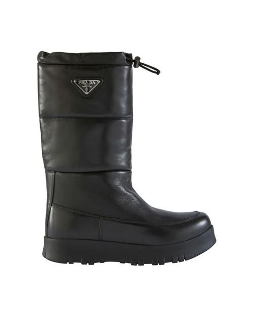 Prada Snow Boots in Black Lyst