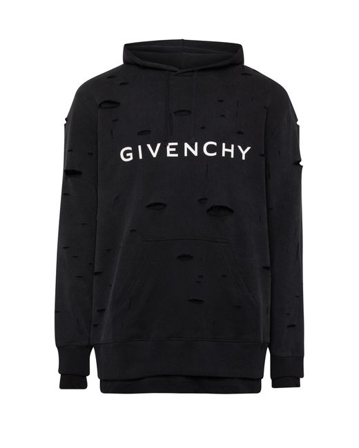 Givenchy Sweatshirt Archetype mit Loch-Effekt in Black für Herren
