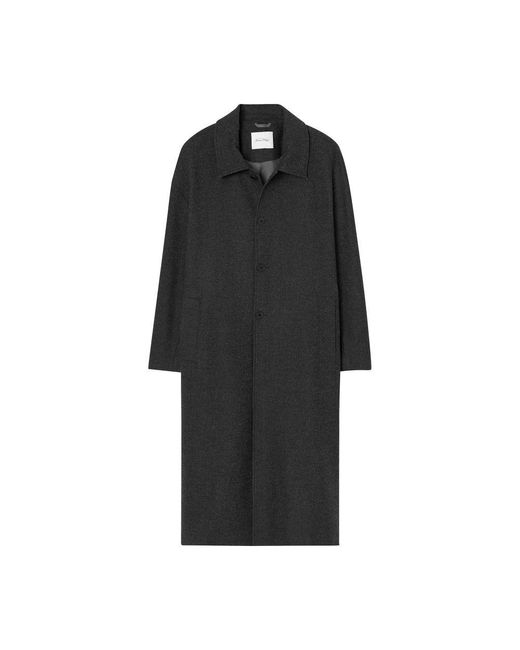 American Vintage Black Weftown Coat for men