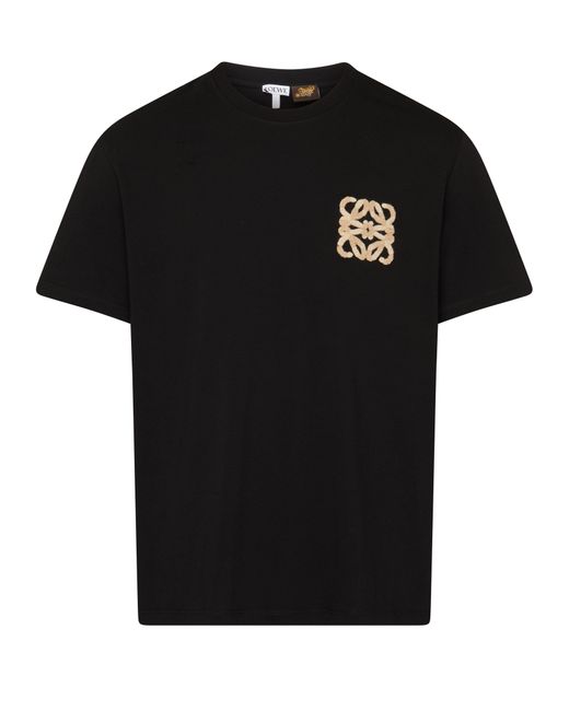 Loewe Baumwoll-T-Shirt in lockerer Passform Anagram in Black für Herren
