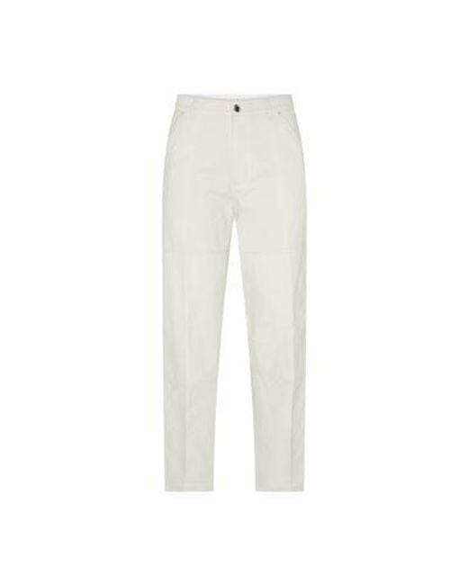 Moncler White Regular-Fit Pants for men