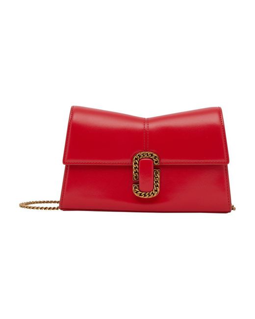 Marc Jacobs Red The Chain Wallet Bag