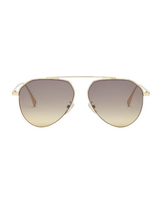 Fendi Gray Travel Sunglasses for men