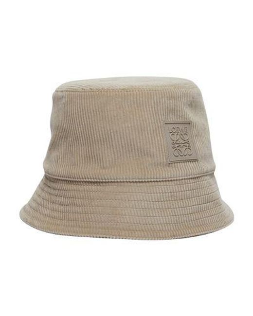 Loewe Natural Logo Patch Bucket Hat for men