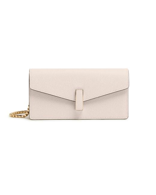 Valextra Natural Iside Pouch With Chain