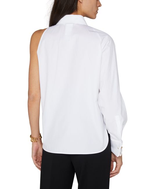 Max Mara One Shoulder Shirt Centro in WeiB Lyst DE