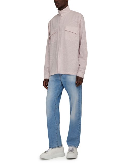 Rhude Pink Lauda Long Sleeve Shirt for men