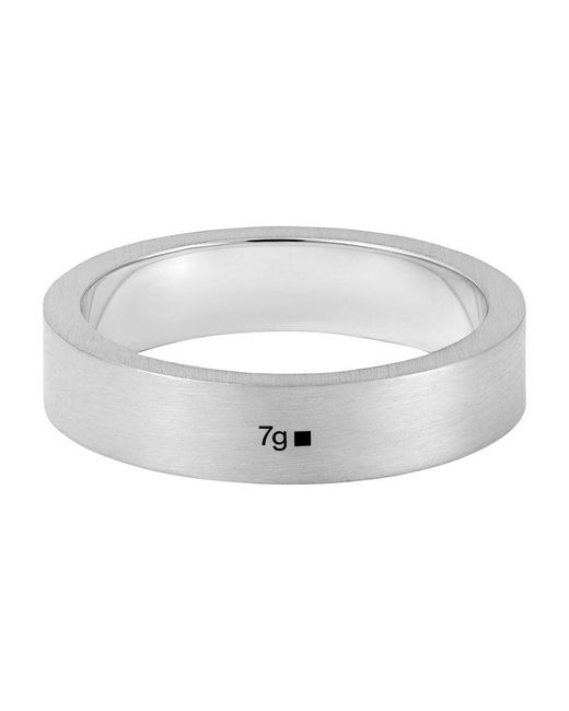 Le Gramme Metallic 7G Brushed Sterling Ribbon Ring for men