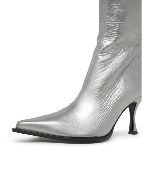 Acne Gray Heeled Boots